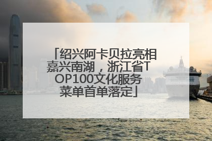 绍兴阿卡贝拉亮相嘉兴南湖，浙江省TOP100文化服务菜单首单落定